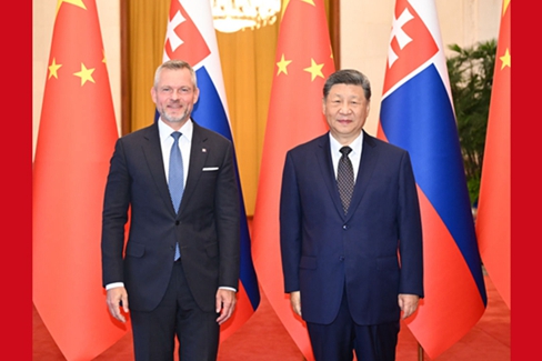 习近平同斯洛伐克总统佩列格里尼会谈