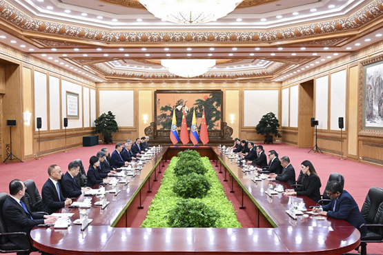 习近平同厄瓜多尔总统诺沃亚会谈